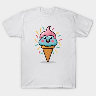 Funny ice cream laughing T-Shirt